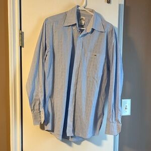 Lacoste Light Blue Checkered Button Down Shirt